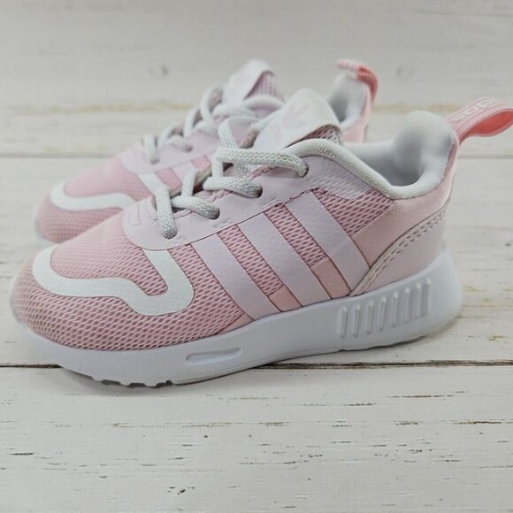 adidas Other - Adidas Multix Girls Shoes Size 6K Toddler Athletic Sneakers Pink Low Top GX4812